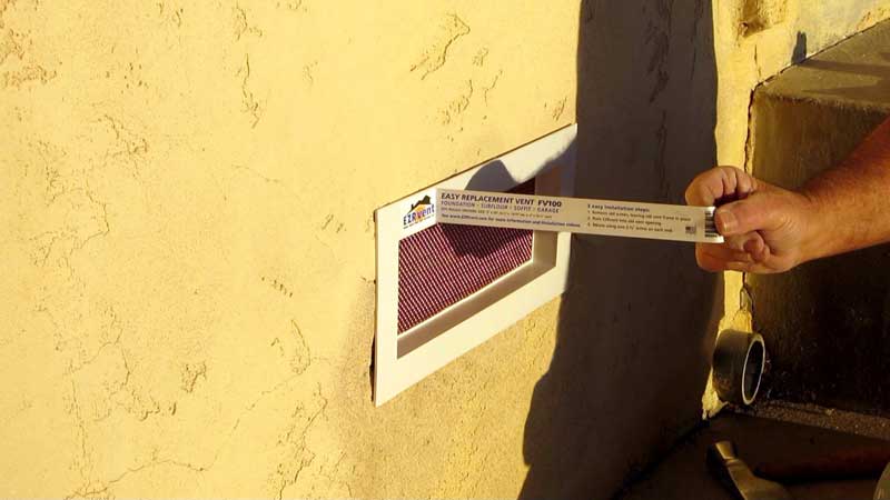 Copper-Beach-Install-9-ps EZRvent FV100-8HC heavy copper foundation vent install and easy clean label removal